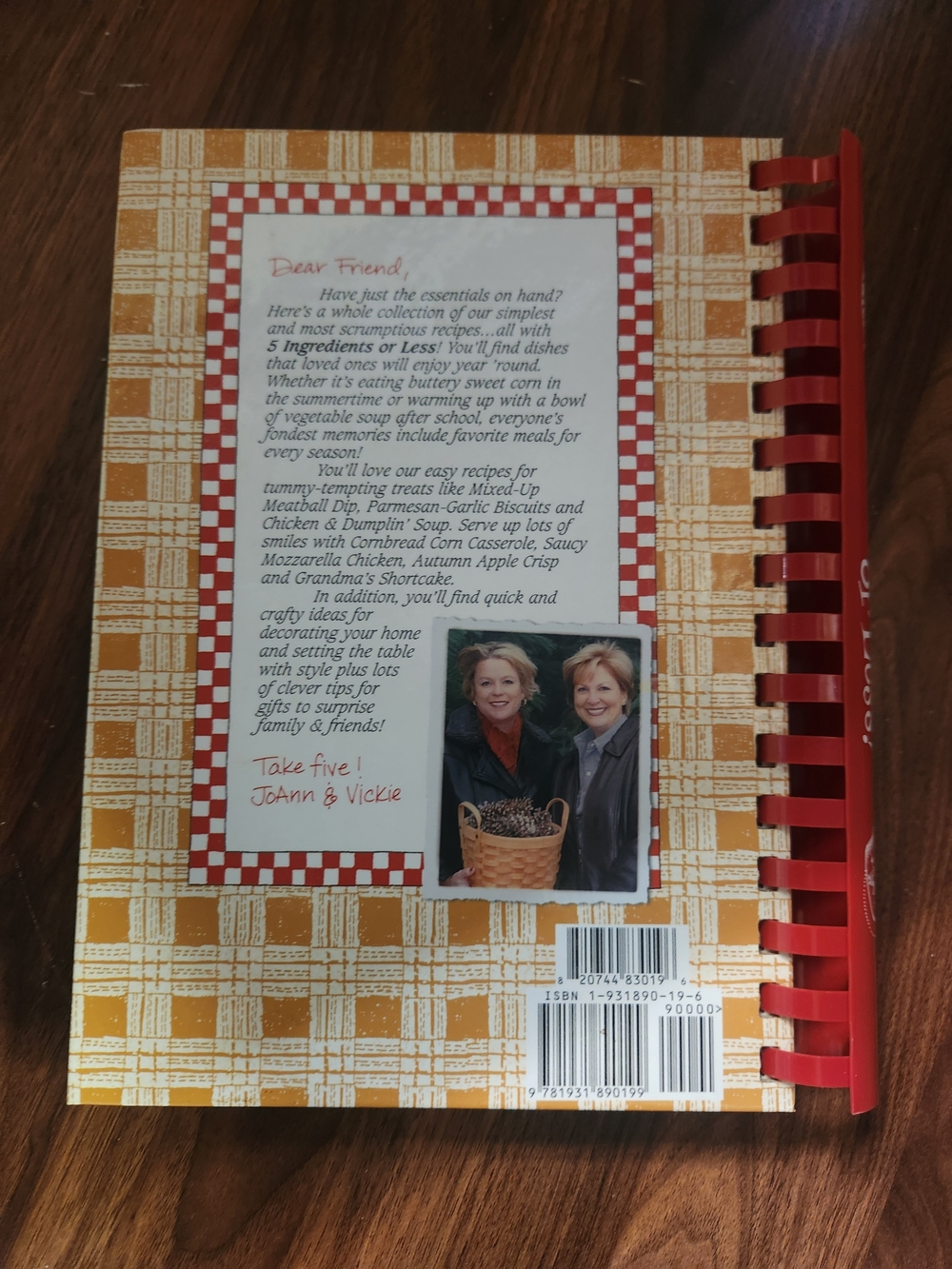 5 Ingredients or Less! Cookbook - Red/Blue - Picture 2 of 2